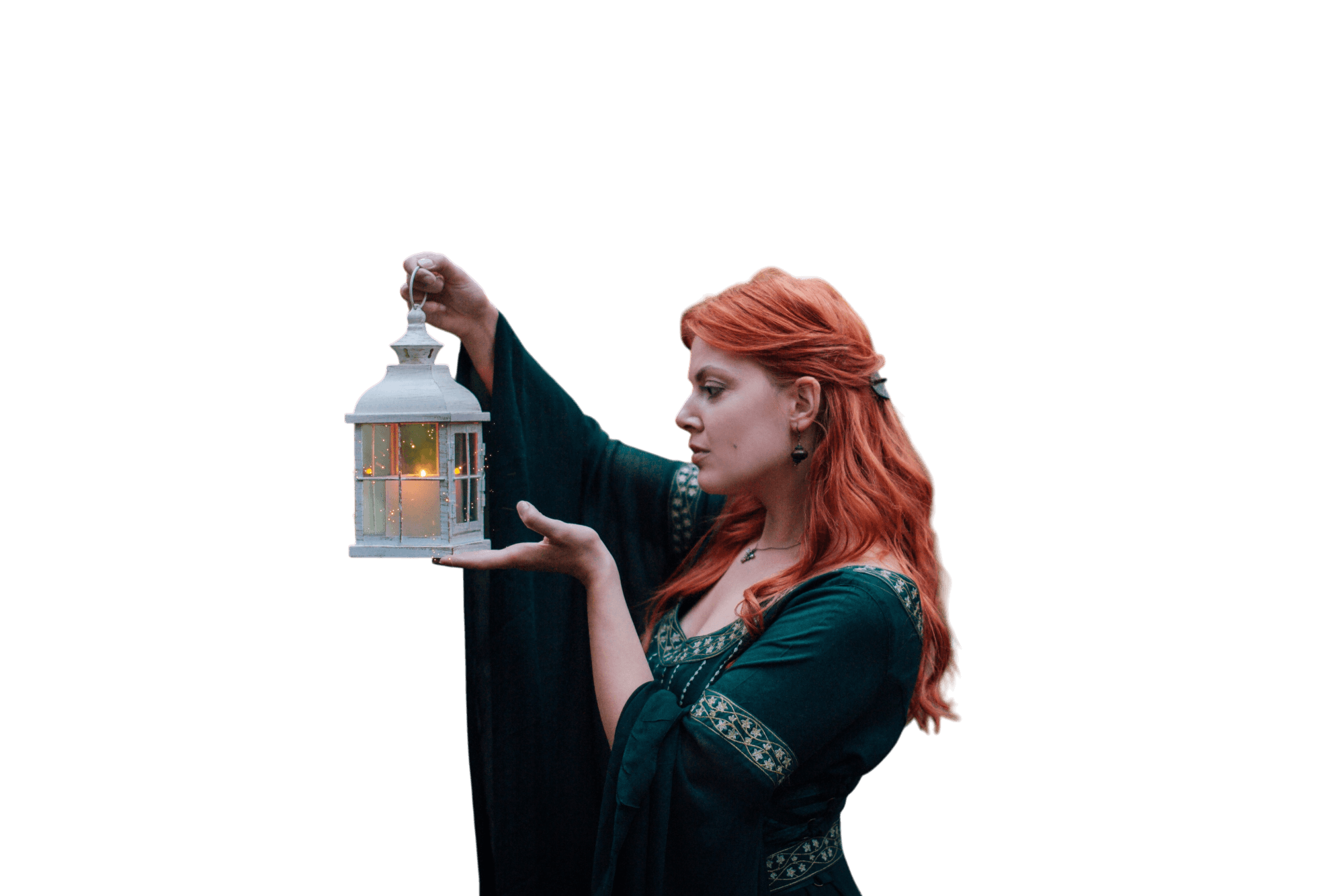disunna holding a lantern